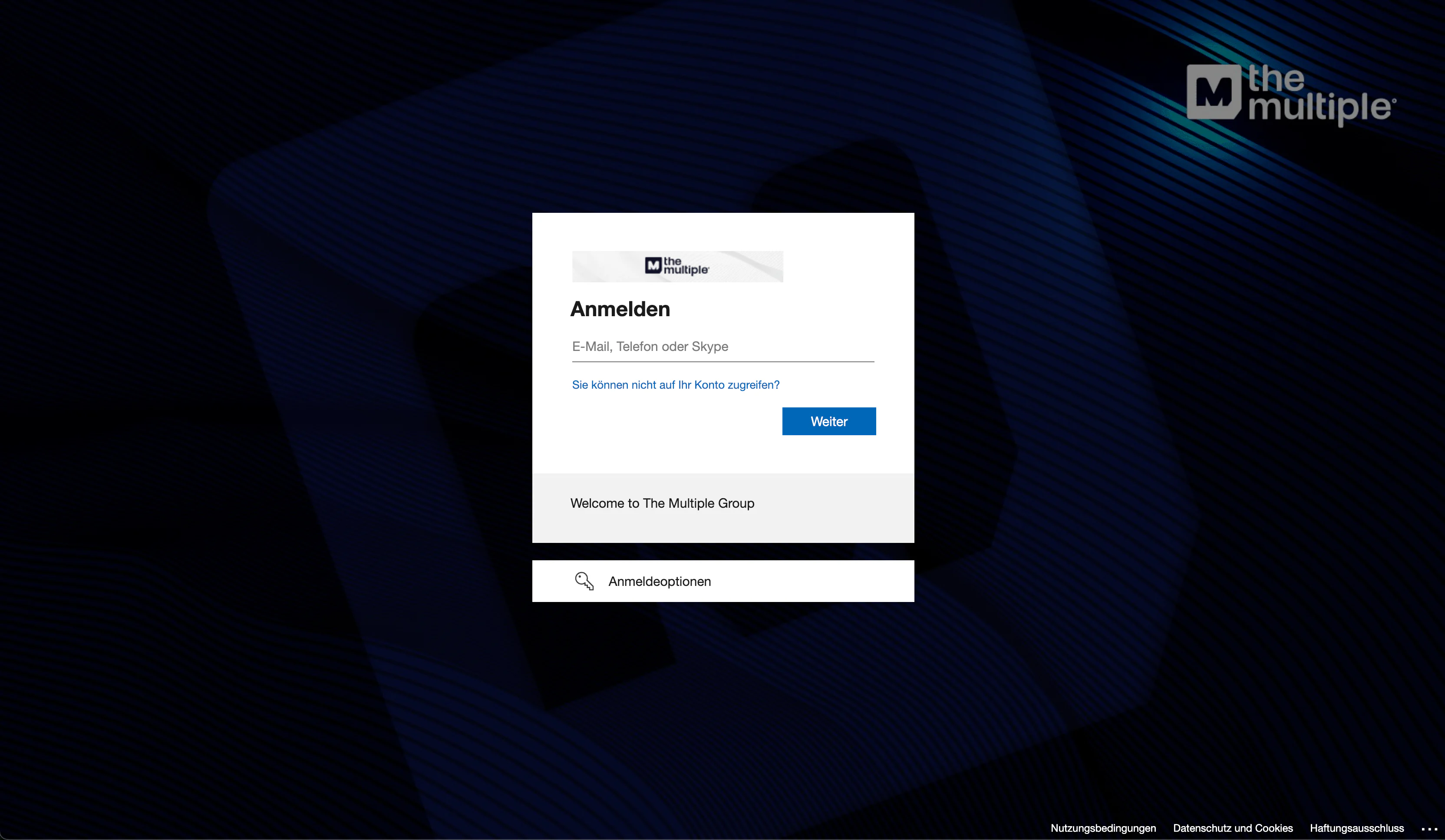 Microsoft Login Screen The Multiple Group