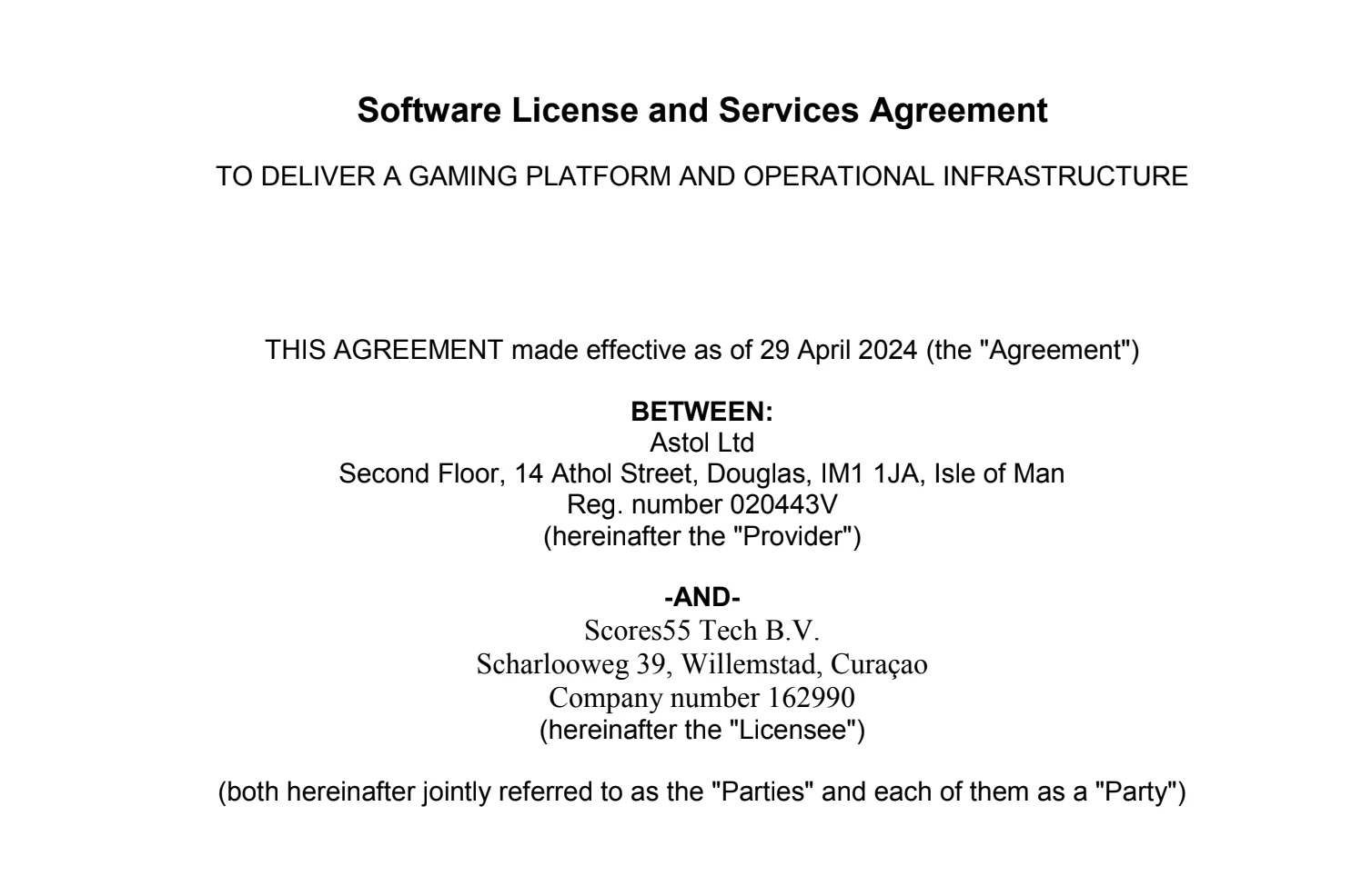 On 15 November 2022, the Company purchased 6.000 shares which comprises 100% of the total share capital of Befree Ltd for a total consideration of €68.996.000. Befree Ltd has an Estonian gambling license which will allow the group, which includes the Company and its subsidiaries, to apply for other gambling licenses in European jurisdictions in the future and thus help to grow and expand. Befree Ltd also became the legal owner of the KEY IP in 2022 and therefore became the owner of a valuable software named „Games recommendation engine“ whichimproves user experience and user satisfaction and generates a personal set of games for each player using artificial intelligence and data about the players and their game history which will also help the Company to optimise business processes and raise revenue.