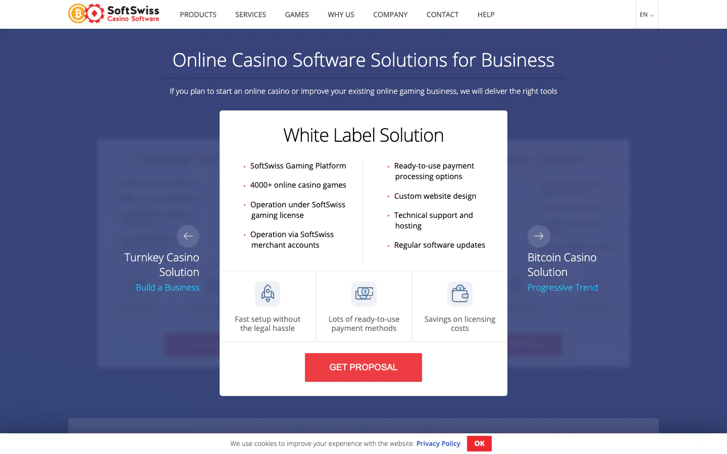 Website screenshot from 2019