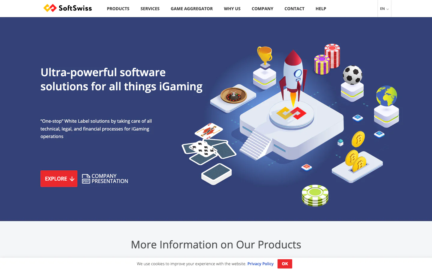 Website screenshot from 2021