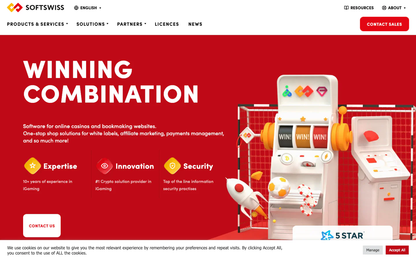Website screenshot from 2022